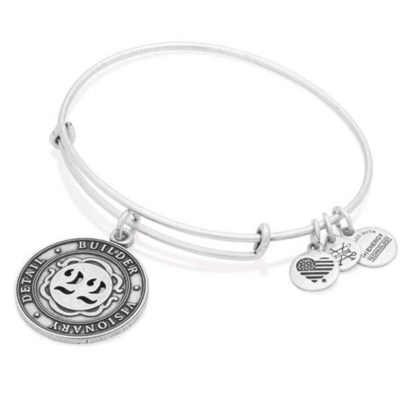 NWT Alex and Ani Numerology Number 22 Silver Bangle Bracelet - Picture 1 of 4